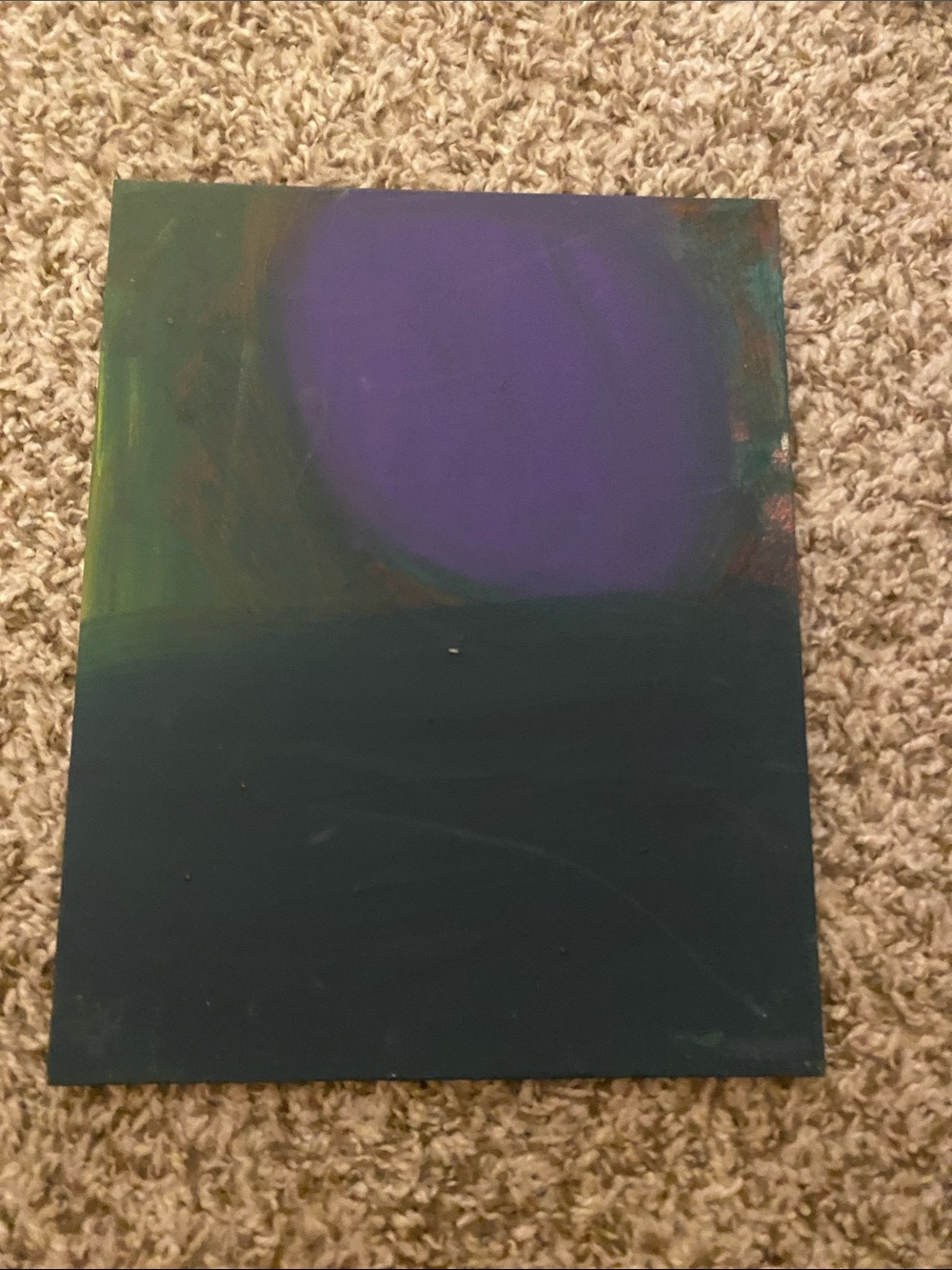 Contemporary Blue & Purple Abstract Canvas Art